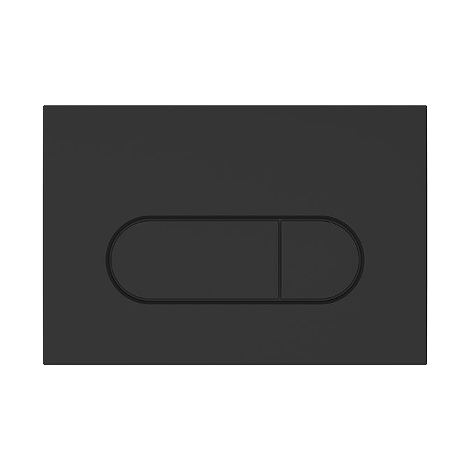 VitrA Loop Round Dual Flush Plate - Matt Black - 740-2211