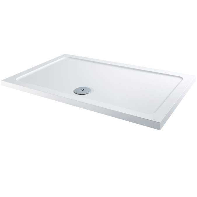 Shiren Rectangle Stone Resin Shower Tray 900 x 800mm