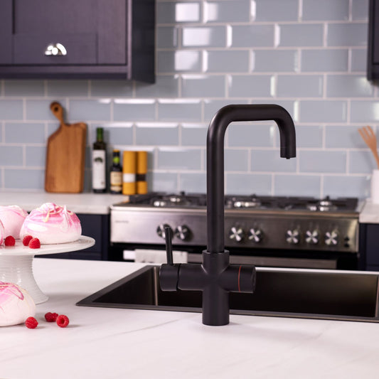 Impromta | Biometric Fingerprint 3-in-1 Kitchen Tap Kit | Boiling Hot Water Tap | Matt Black