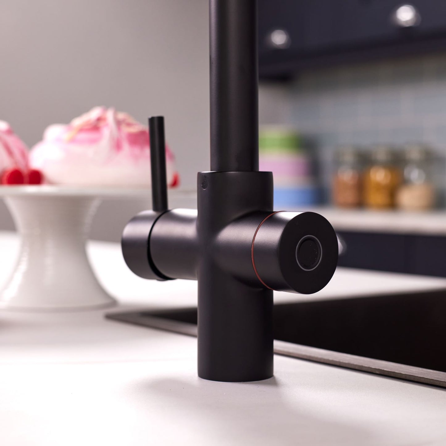 Impromta | Biometric Fingerprint 3-in-1 Kitchen Tap Kit | Boiling Hot Water Tap | Matt Black