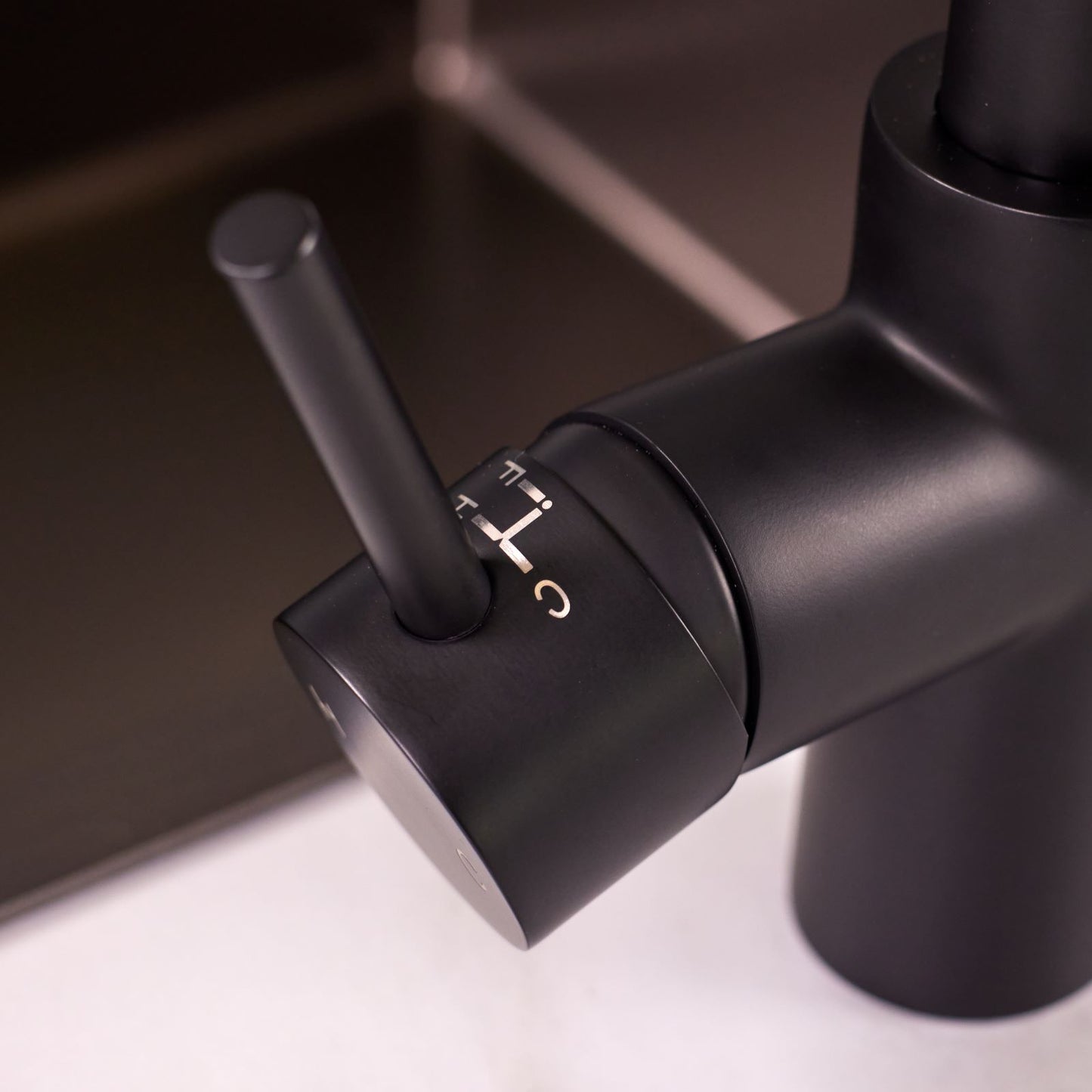 Impromta | Biometric Fingerprint 3-in-1 Kitchen Tap Kit | Boiling Hot Water Tap | Matt Black