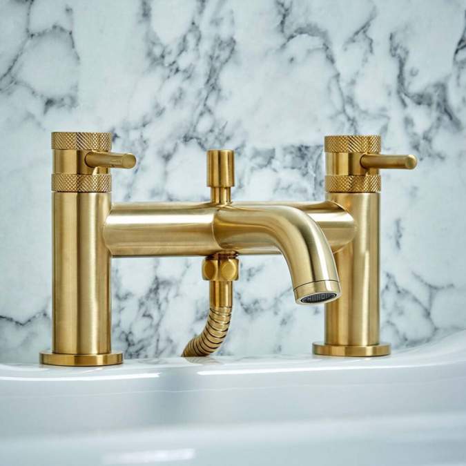 Apres Brushed Brass Bath Shower Mixer Tap