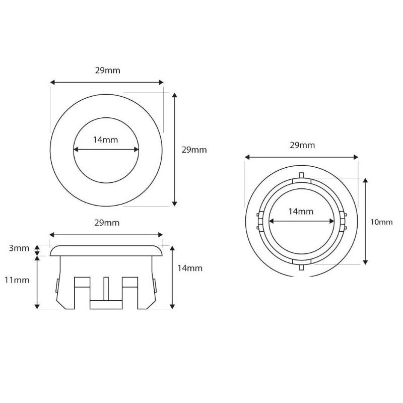 Round Basin Overflow Ring Gunmetal