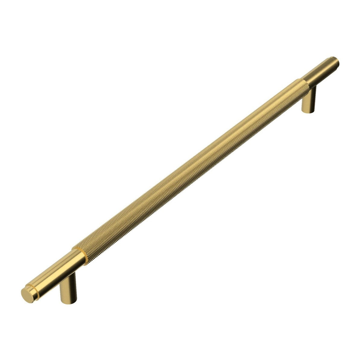 Knurled 400mm Handle Brushed Brass