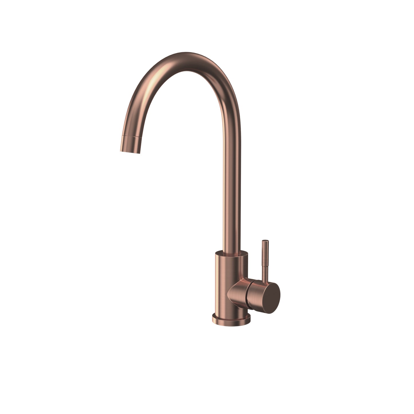 Bronx Brushed Bronze Mono Kitchen Tap with Waste and Overflow Covers