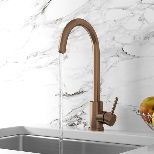 Bronx Brushed Bronze Kitchen Sink Mixer Tap