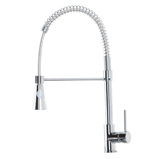 Tyrare Chrome Spring Pull-Out Kitchen Mixer Tap