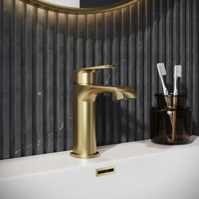 Hanna Brushed Brass Mono Basin Tap