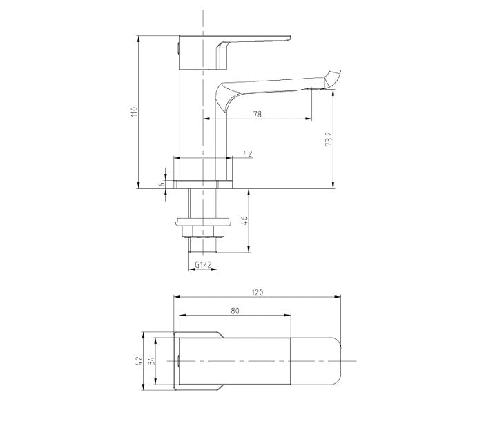 Mura Matt Black Bath Taps (Pair) Hot and Cold