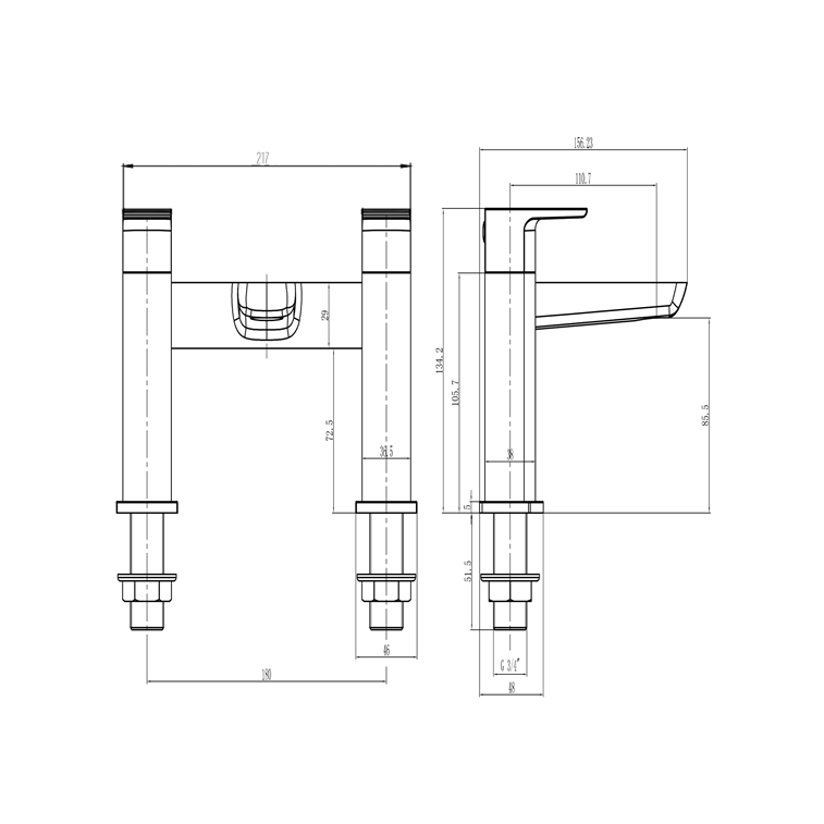 Brushed Bronze Complete Bathroom Tap and Thermostatic Shower Package