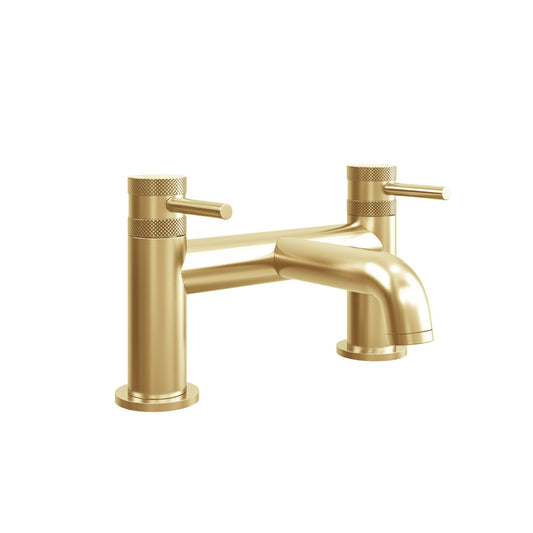 Apres Bath Filler Tap Brushed Brass Deck Mounted