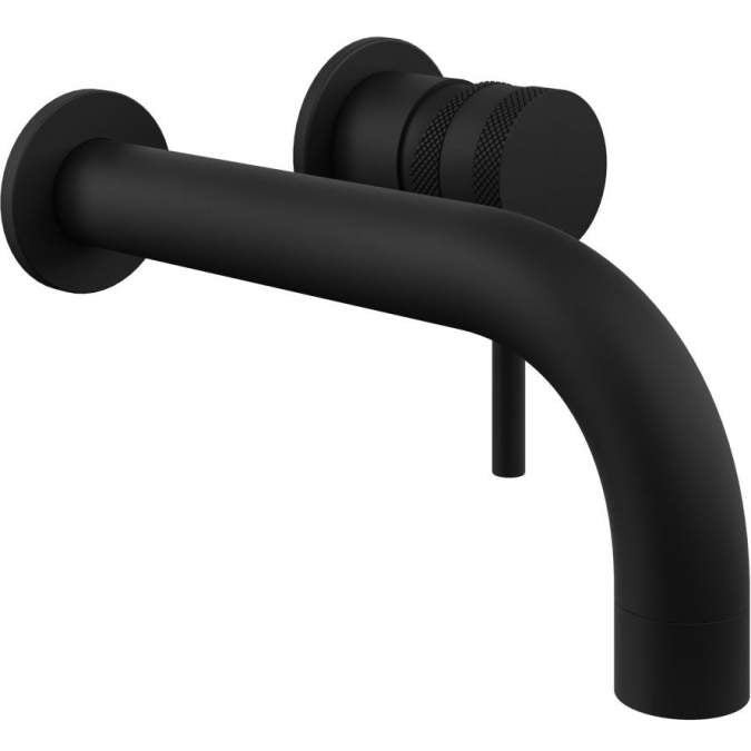 Apres Wall Mounted Basin & Bath Tap Matt Black