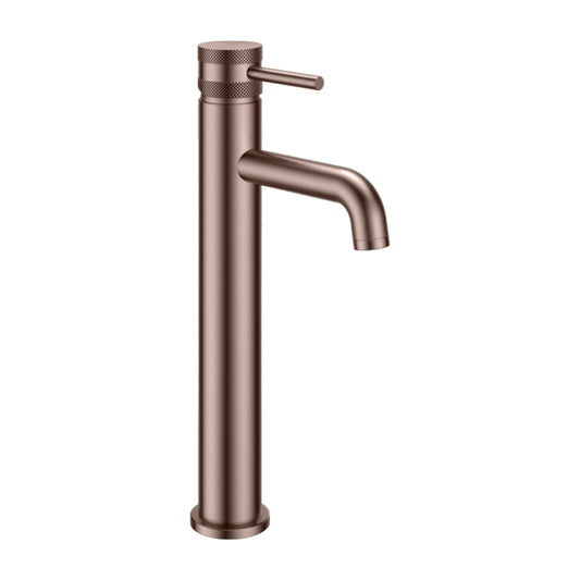 Apres Brushed Bronze Tall Mono Basin Mixer Tap