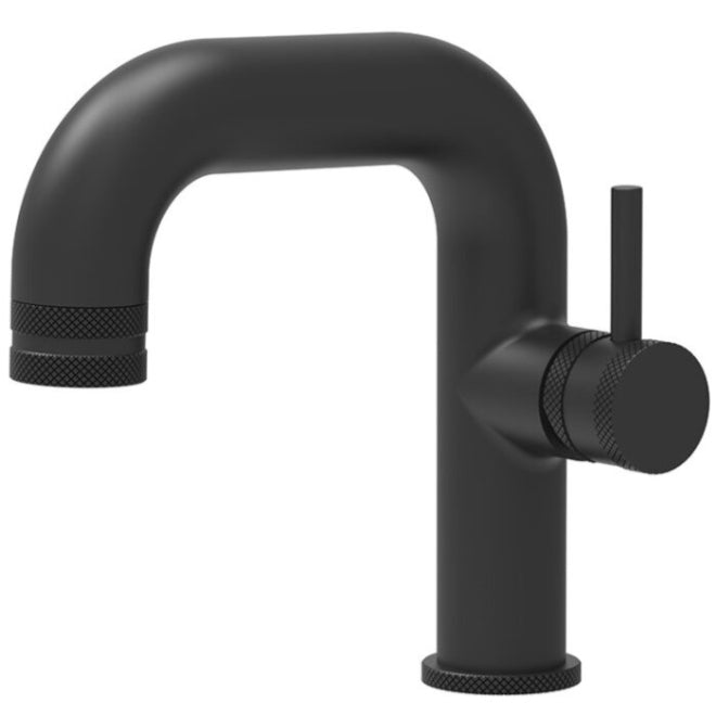 Apres Matte Black Side Lever Basin Mono Tap