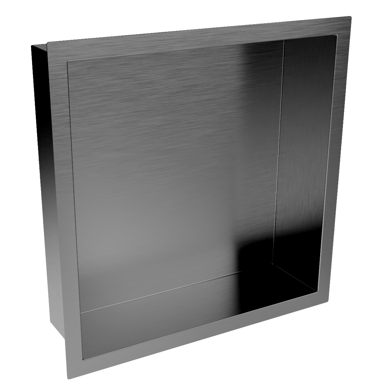 Inset Shower Niche 300x300mm Gunmetal
