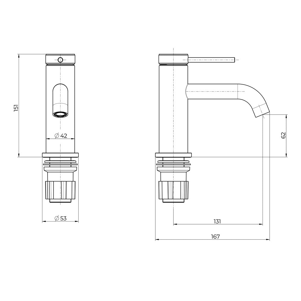 Como Chrome Basin Mixer Tap - Inc Waste