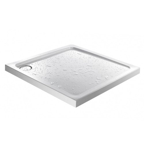 700 x 700mm Rectangle Shower Tray - White 45mm Height