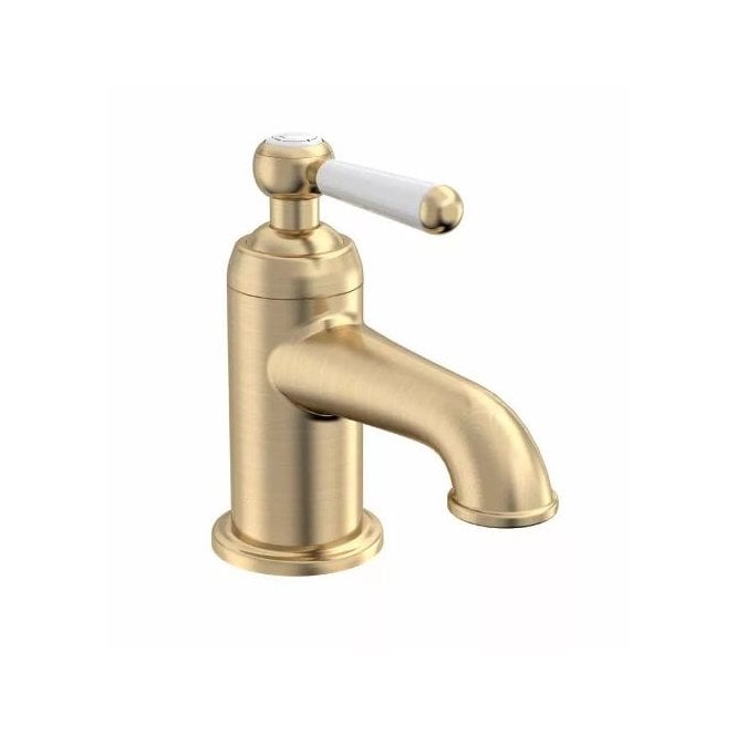 Tavistock Lansdown Mini Mono Basin Mixer With Click Waste Brushed Brass TLD2604