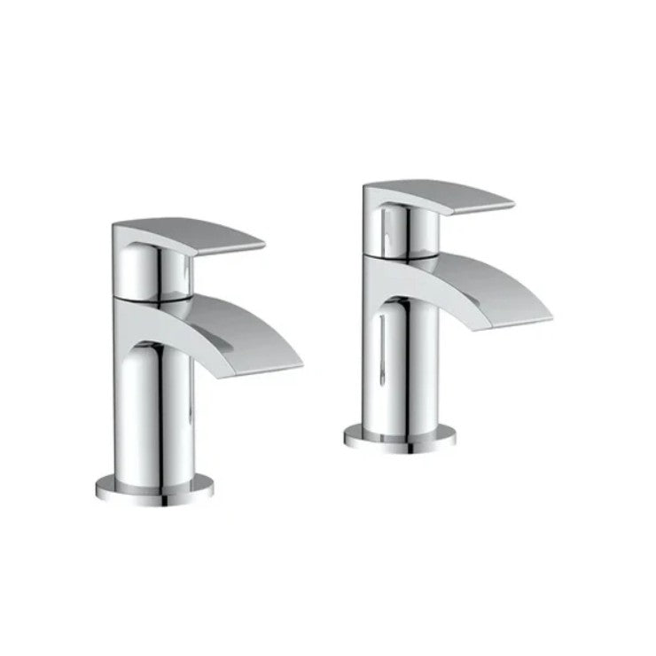 Belantia Chrome Basin Taps (Pair) Hot and Cold Separates
