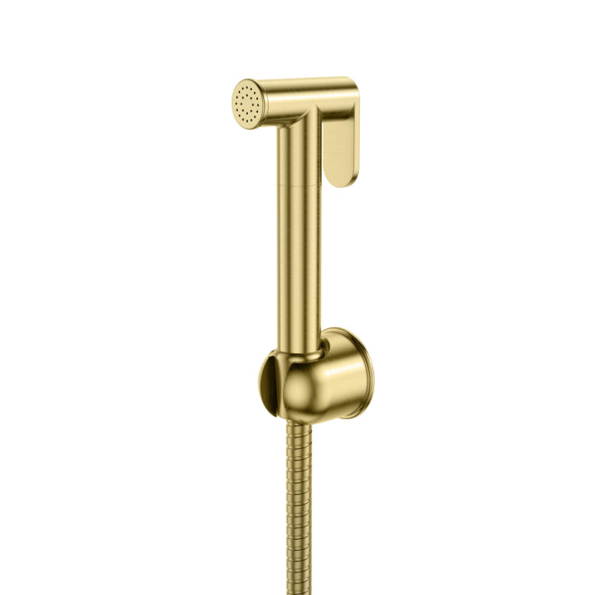 Brushed Brass Douche Spray With Hose and Holder