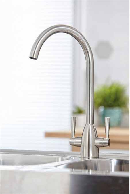 Harlo Brushed Nickel Kitchen Mixer Tap