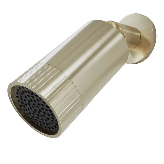 Apres Brushed Brass Spotlight Shower Head