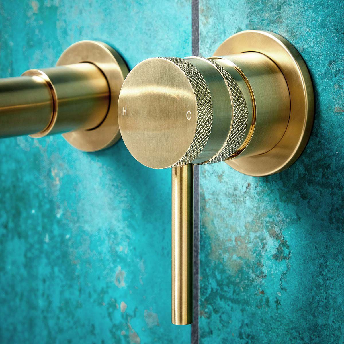 Apres Wall Mounted Basin or Bath Tap Brushed Brass