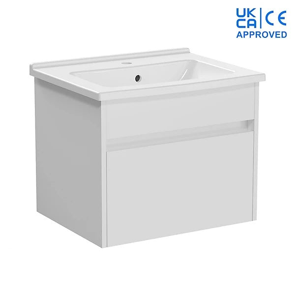 Corso 600mm Wall Hung Vanity Unit Inc Basin