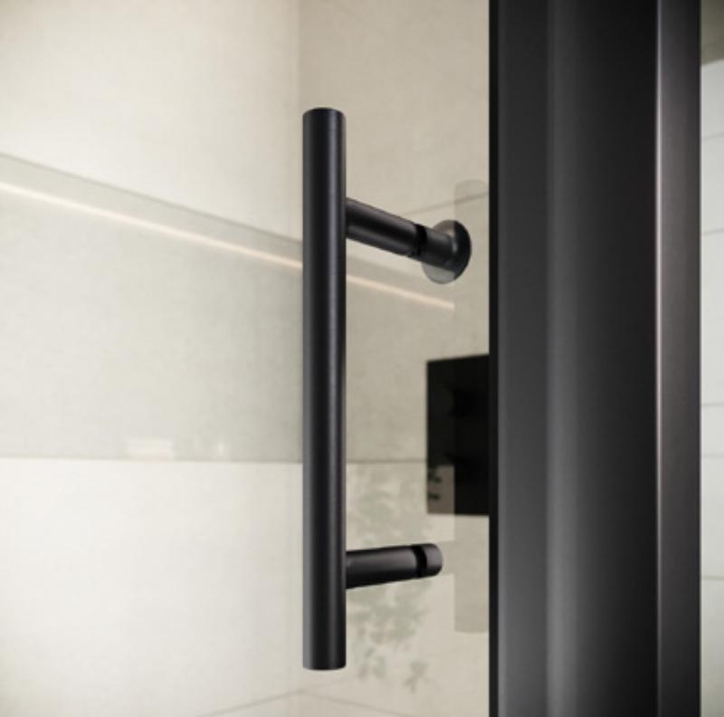 Black Sliding Shower Door 1200mm