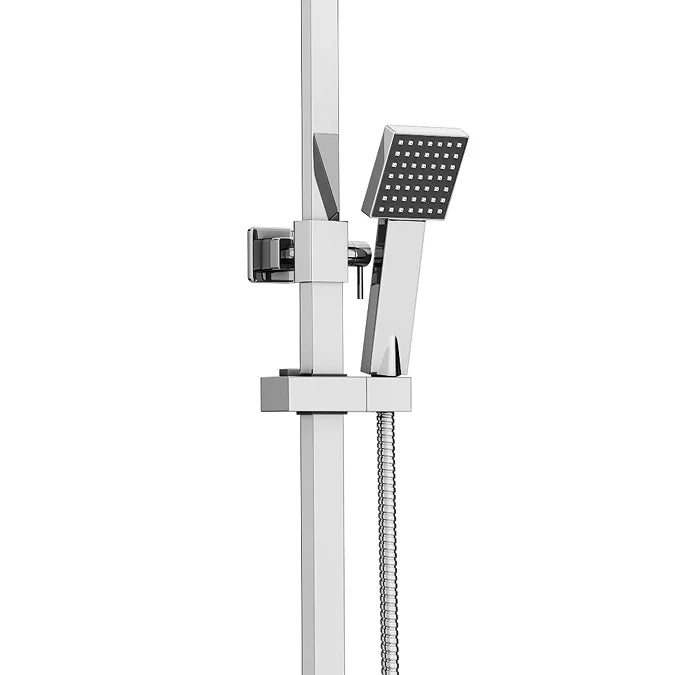 Elliott Square Dual Head Rigid Riser Shower