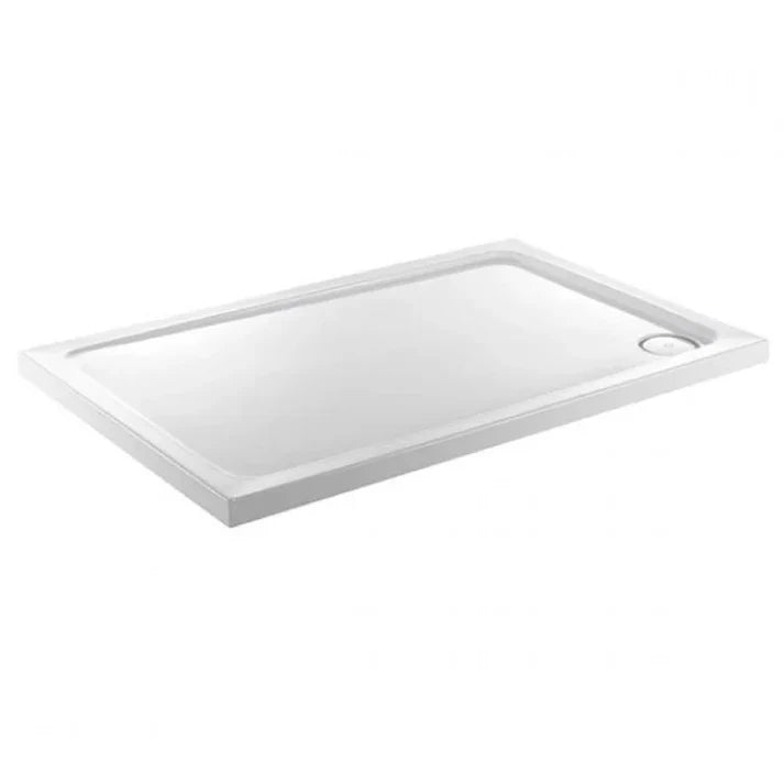 1700 x 900 Stone Rectangular Shower Tray Corner Waste