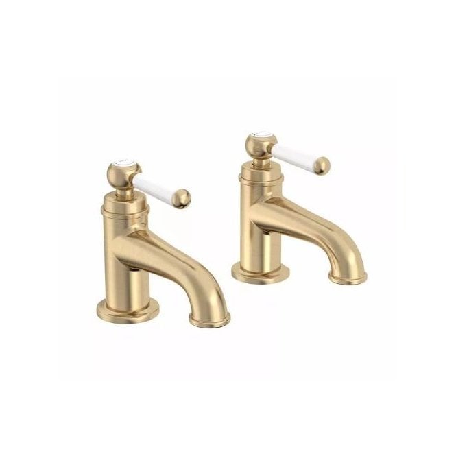 Tavistock Lansdown Basin Taps Pair Brushed Brass - TLD7004