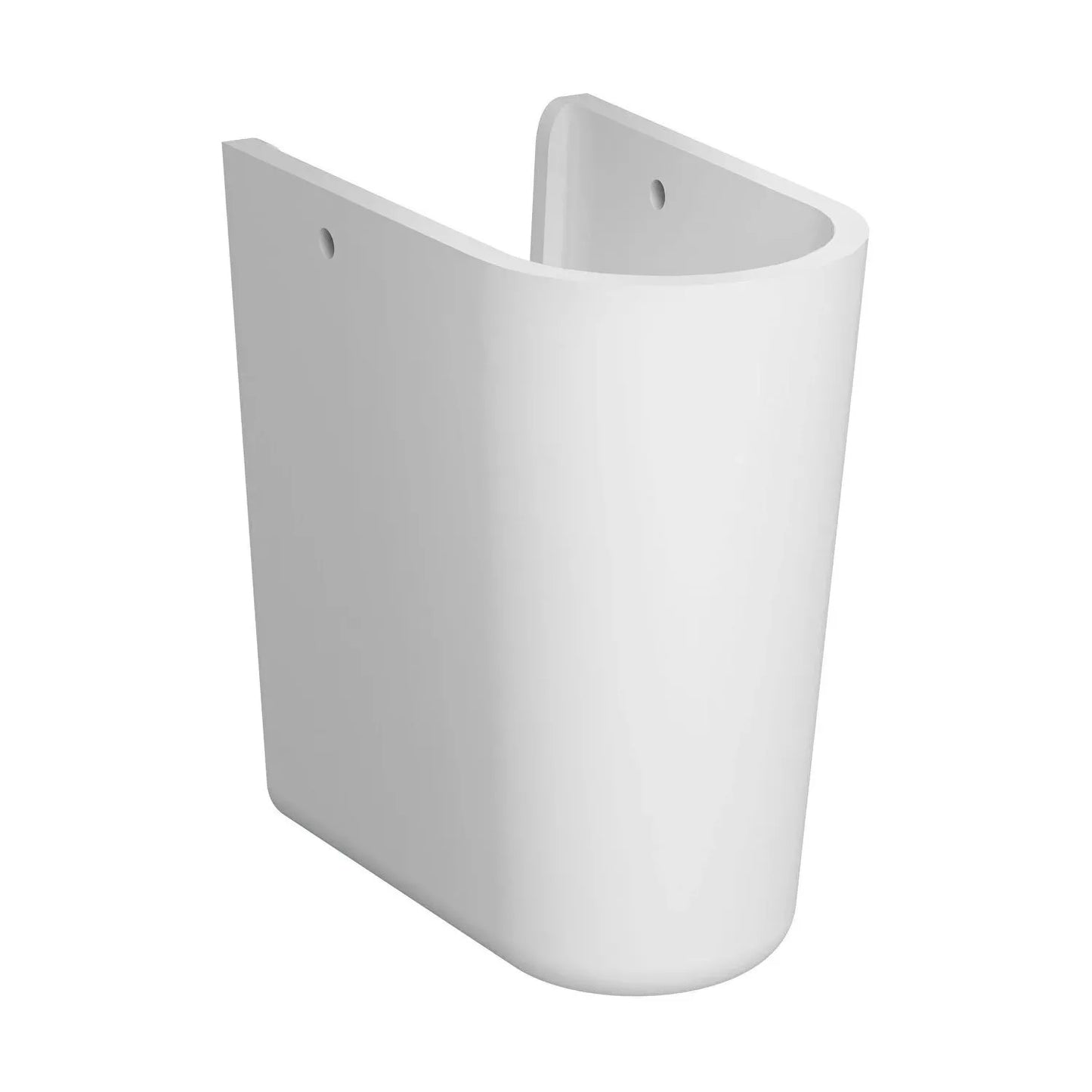 Vitra S20 Cloakroom Basin and Small Semi Pedestal 500mm Wide 1 Tap Hole