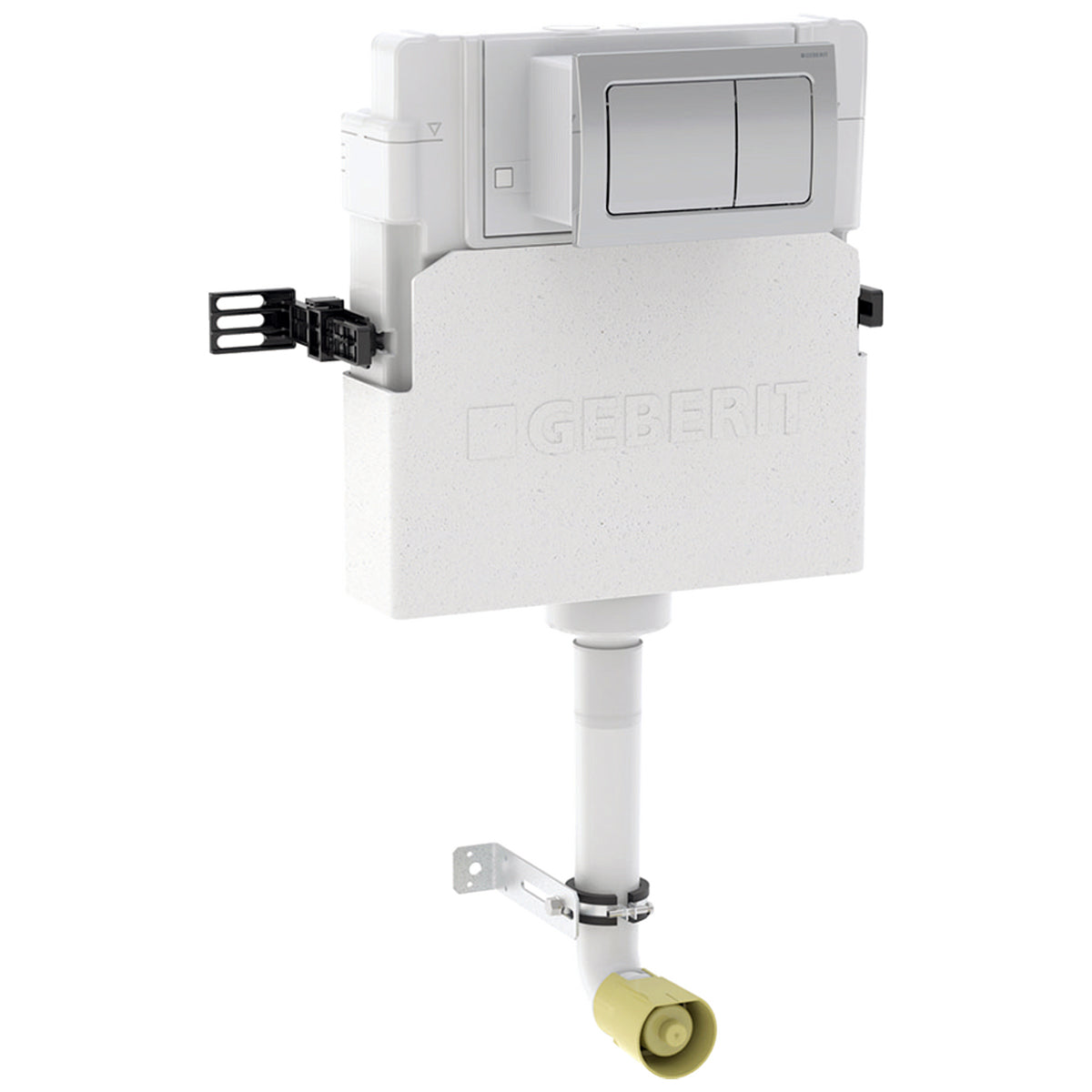 Geberit Alpha 1090mm Concealed Cistern with Alpha01 Square Flush Plates - 109.013.21.1