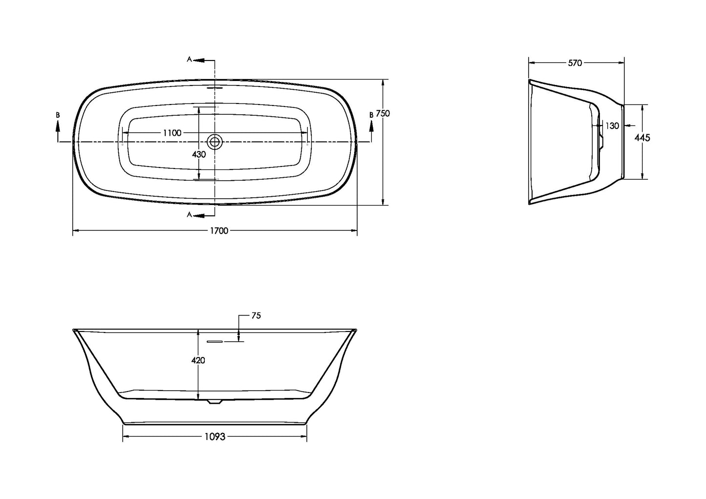 Reef Freestanding Bath
