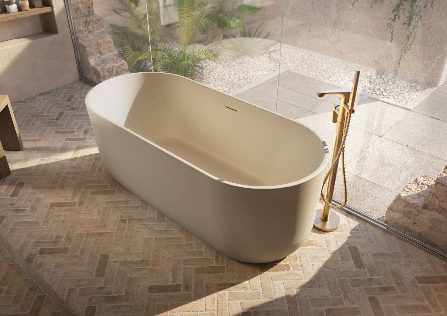 Garden Of Eden Matte Stone Oval Bath