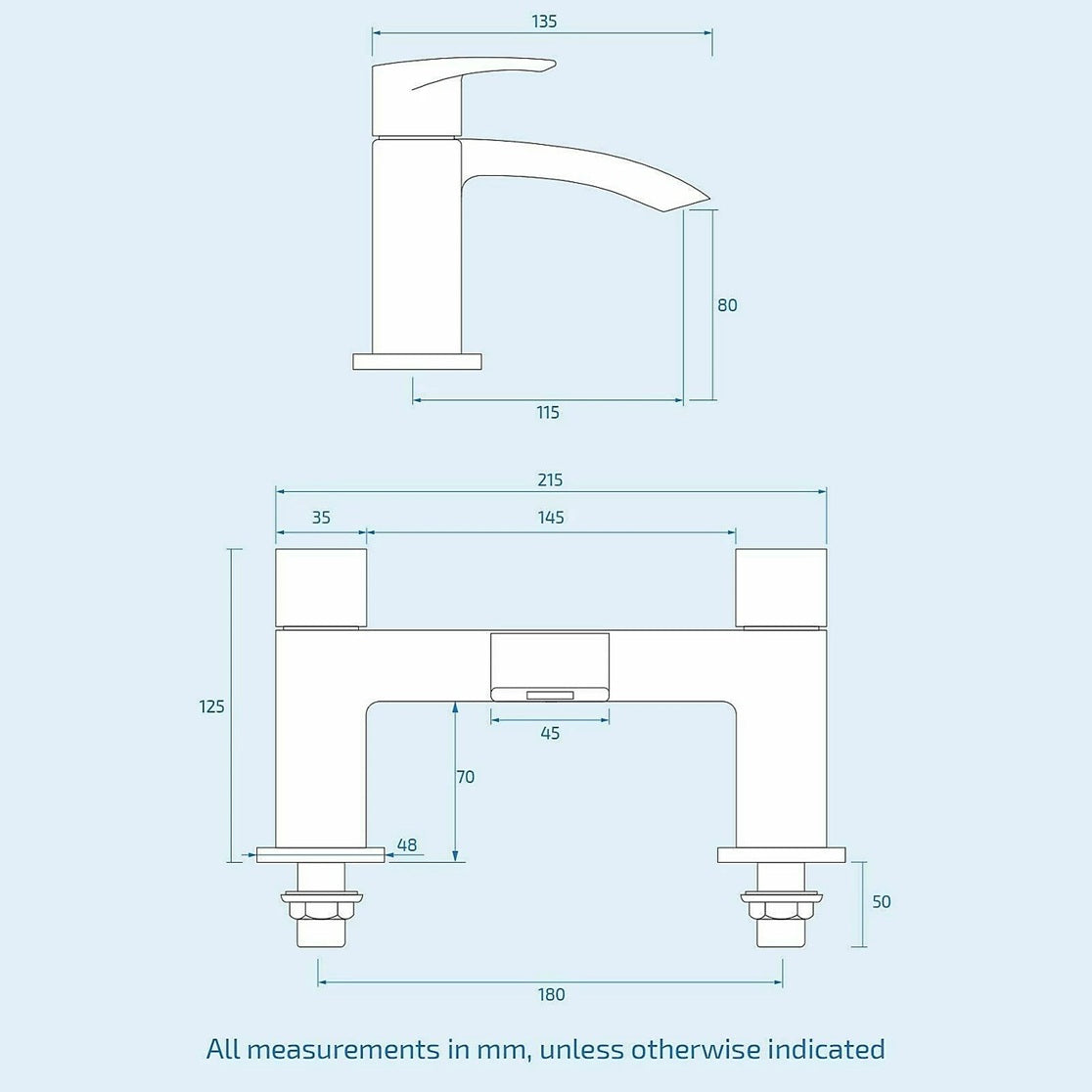 Round Chrome Thermostatic Dual Function Shower Kit with Sleek Basin Mixer Tap and Bath Filler Set inc. Waste Set