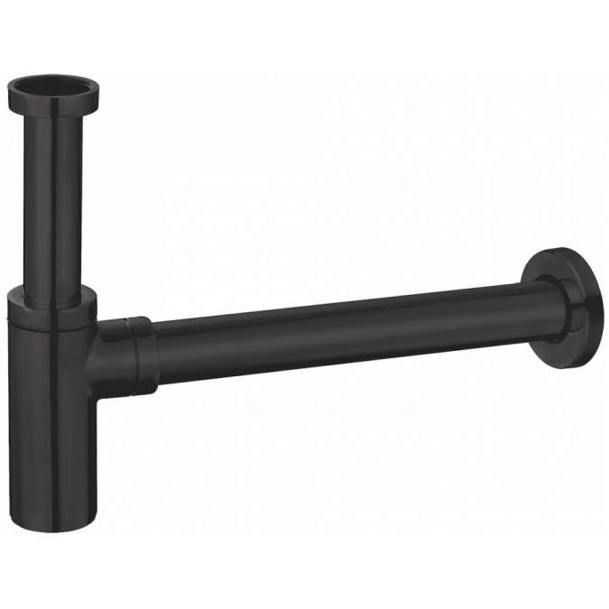 Minimalist Basin Bottle Trap Matt Black