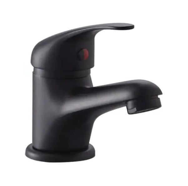 Matt Black Bathroom Basin Tap Single Lever Mono Mixer Tap