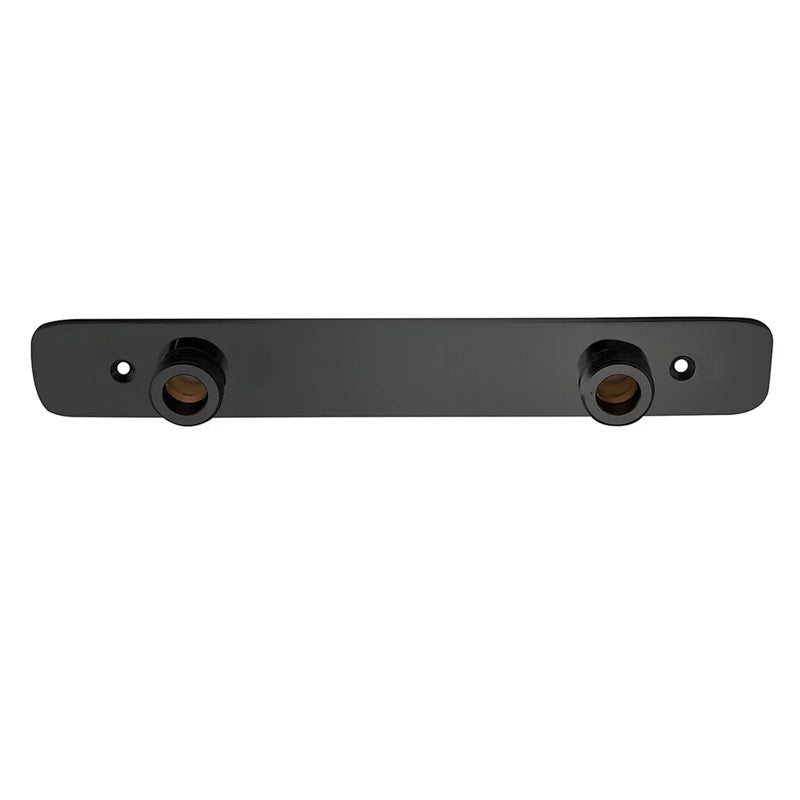 Exposed Shower Fixing Bracket Back Plate - Matt Black Finish