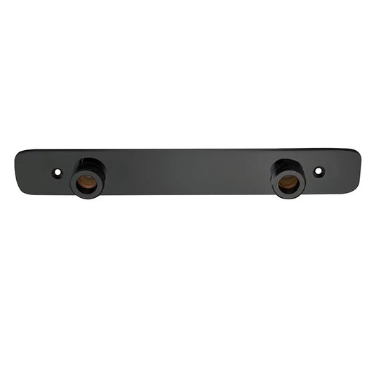 Exposed Shower Fixing Bracket Back Plate - Matt Black Finish