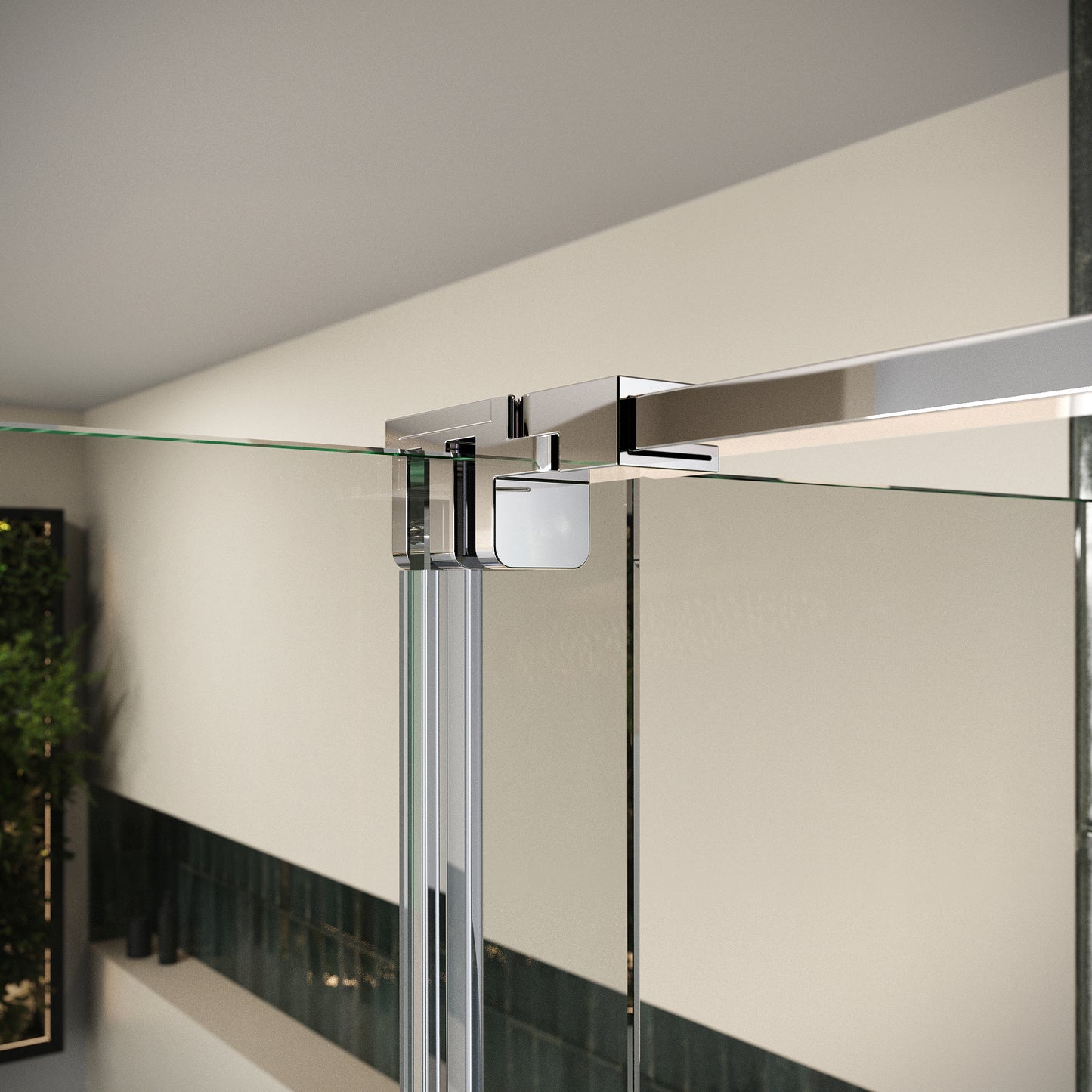 Movement 1200mm Sliding Shower Door in Chrome