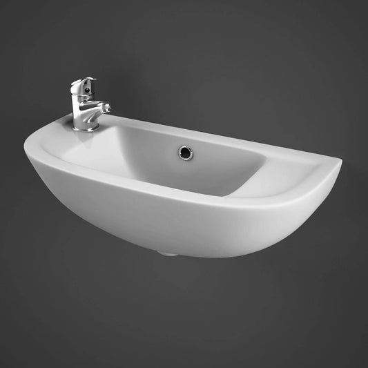 RAK Compact Cloakroom Basin 450mm Wide - 1 LH Tap Hole