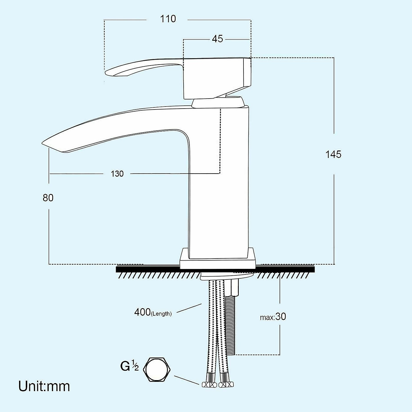 Modern Chrome Bathroom Suite with Thermostatic Shower Kit, Bath & Basin Mixer Taps, Wastes & Screen