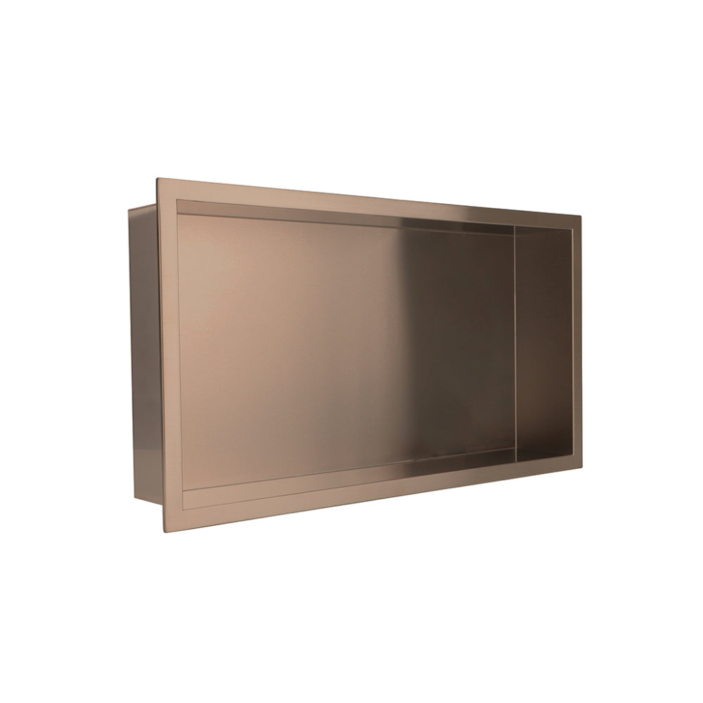 Brushed Bronze Inset Shower Niche 300 x 600mm