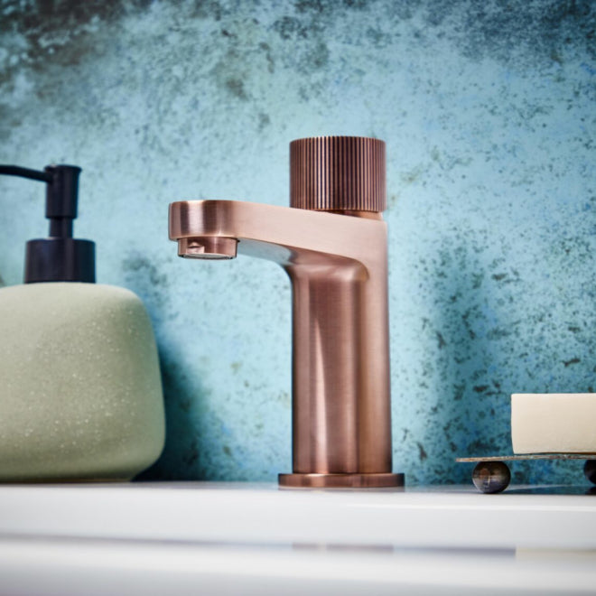 KaKa Brushed Bronze Mono Basin Mixer Tap
