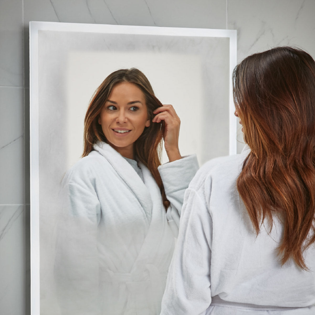 Moscow LED Mirror with Demister Pad and Shaver Socket 500x700mm