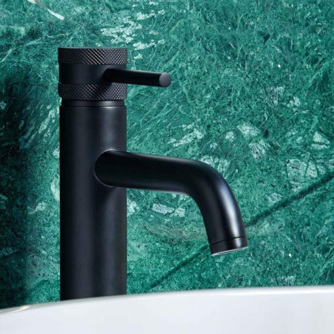 Apres Tall Mono Basin Mixer Tap Black