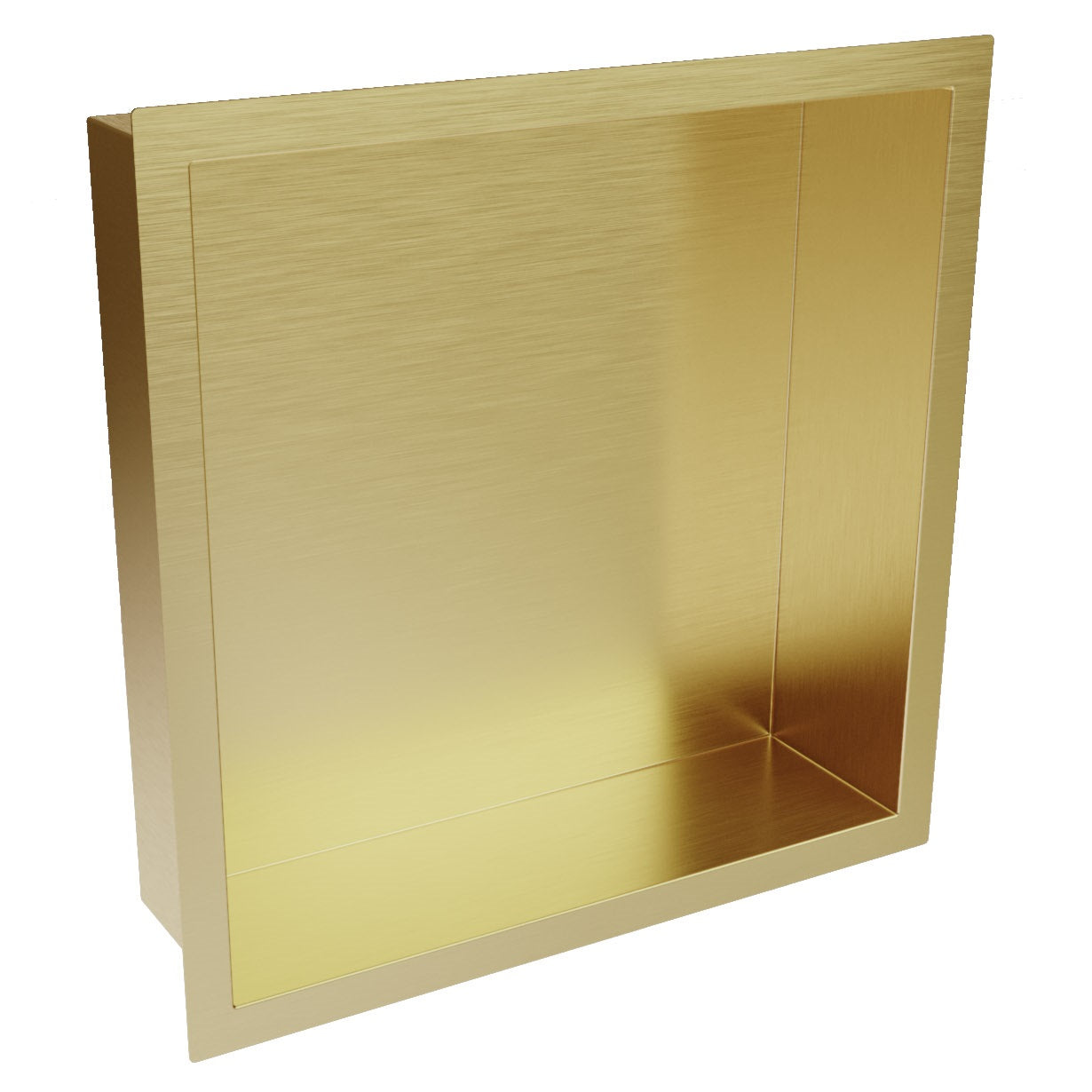 Inset Shower Niche 300x300mm Brushed Brass