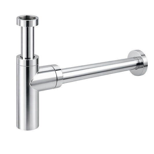 Chrome Bottle Trap - Cylinder Style - Plastic